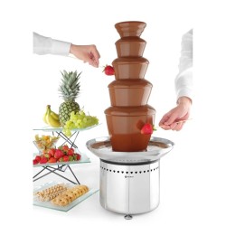 Fontana per cioccolato 5 livelli   in Mantenimento calore