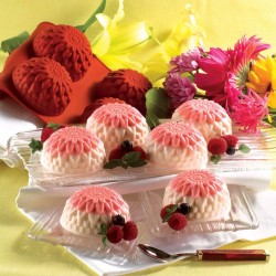 Forma silicone 6 dahlie Silikomart  in Stampi in silicone per dolci