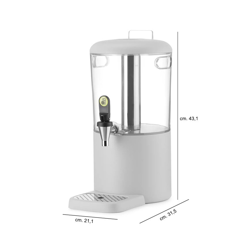 Distributore succhi buffet 4 litri con asta refrigerante Hendi  in Distributori di bevande