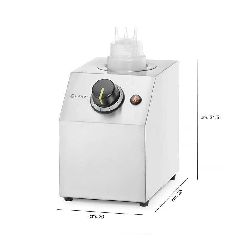 Scalda salse elettrico professionale con bottiglia da 650 ml   in Mantenimento calore