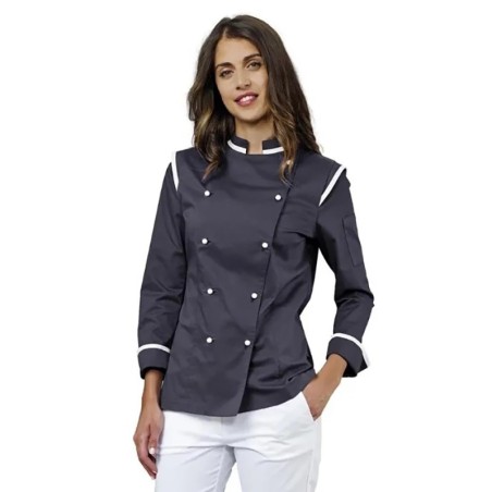 Giacca Cuoco Donna Dalila Siggi Grigia Slim Fit