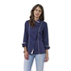 Giacca Cuoca Claire Siggi Blu con Abbottonatura Diagonale