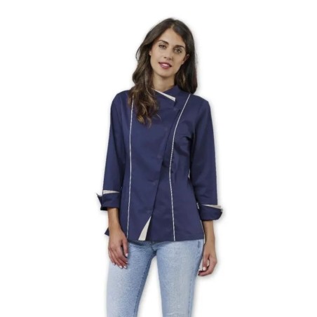 Giacca Cuoca Claire Siggi Blu con Abbottonatura Diagonale