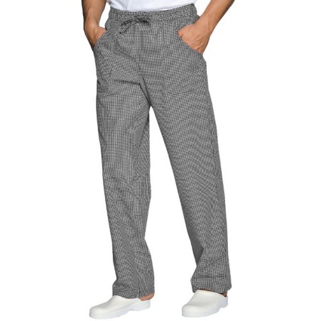 Pantalone Cuoco Pied de Poule Isacco con Laccio Unisex