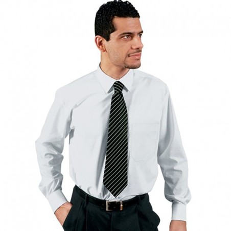 Camicia Uomo Bianca Isacco Manica Lunga da Sala