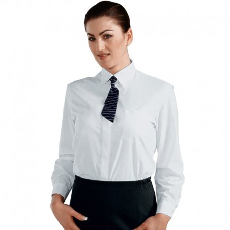 Camicia Donna Bianca Isacco Manica Lunga Regular