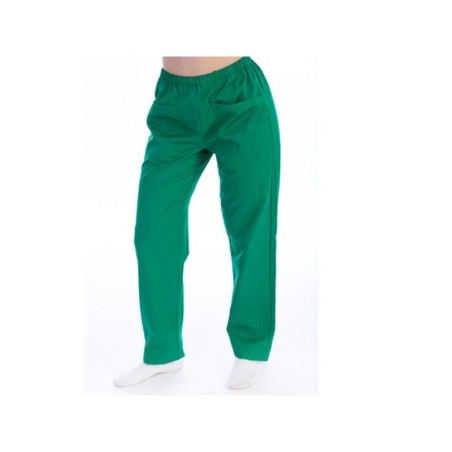 Pantalone verde unisex con elastico | Ecochef