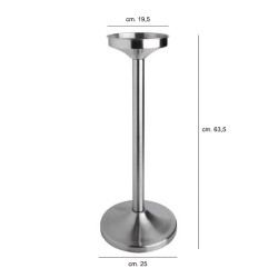 Colonna porta secchiello ghiaccio Vintage in acciaio inox   in Spumantiere e secchielli