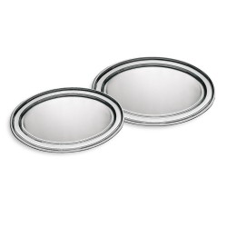 Vassoio ovale in acciaio in  inox 18/10 | Vassoi per buffet | Rausa srl
