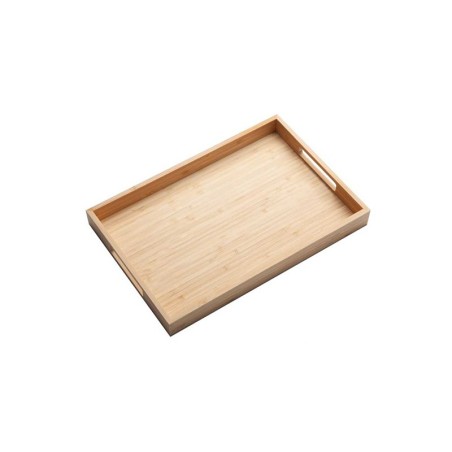 Vassoio da portata in legno di bamboo | Vassoio per buffet | Rausa