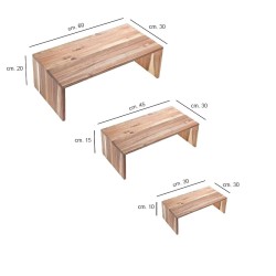 Alzate in legno per buffet   in Alzate