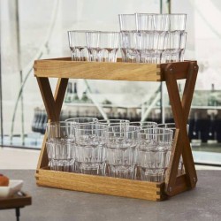 Supporto buffet in legno di acacia   in Espositori
