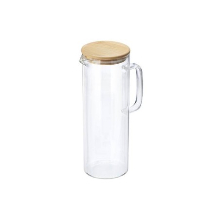 Caraffa in vetro con coperchio bamboo 1,5 L