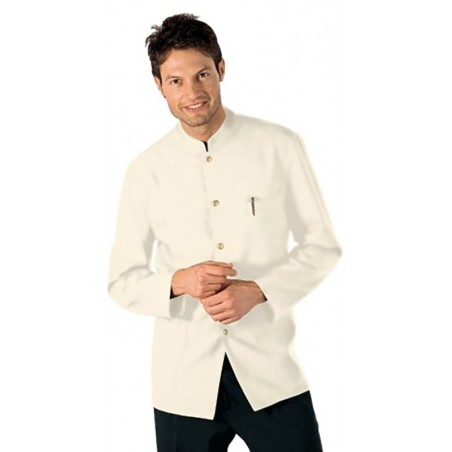 Camicia coreana Crema Isacco per cameriere