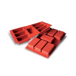 Forma silicone 7 rettangoli | Stampi in silicone per dolci | Rausa srl