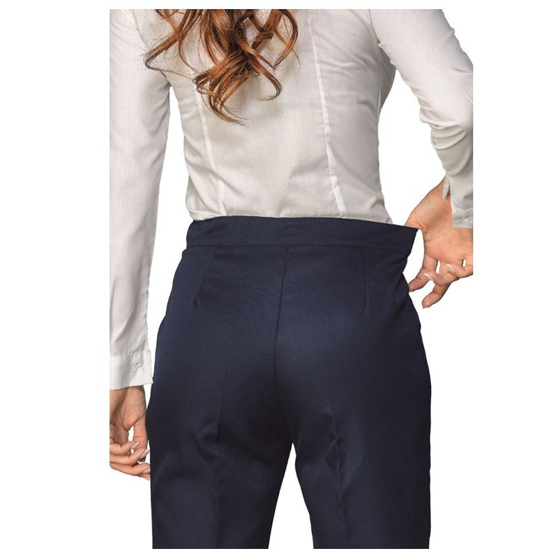 Pantalone Donna Trendy Isacco Blu Isacco  in Pantaloni cameriere