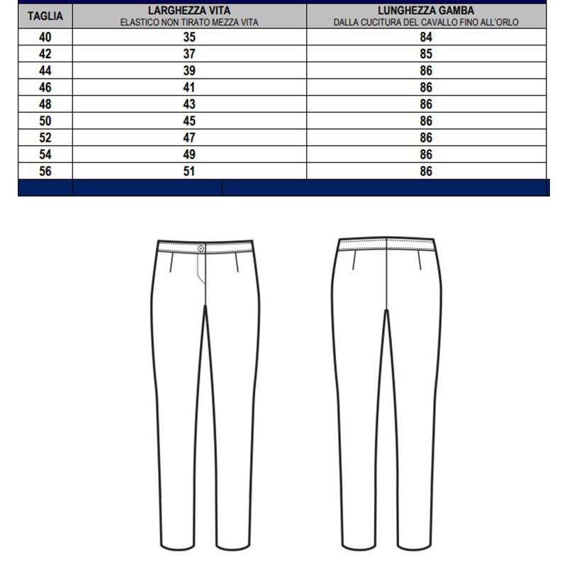 Pantalone Donna Trendy Isacco Blu Isacco  in Pantaloni cameriere