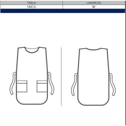 Poncho Tortora Unisex Isacco Isacco  in Camici lavoro