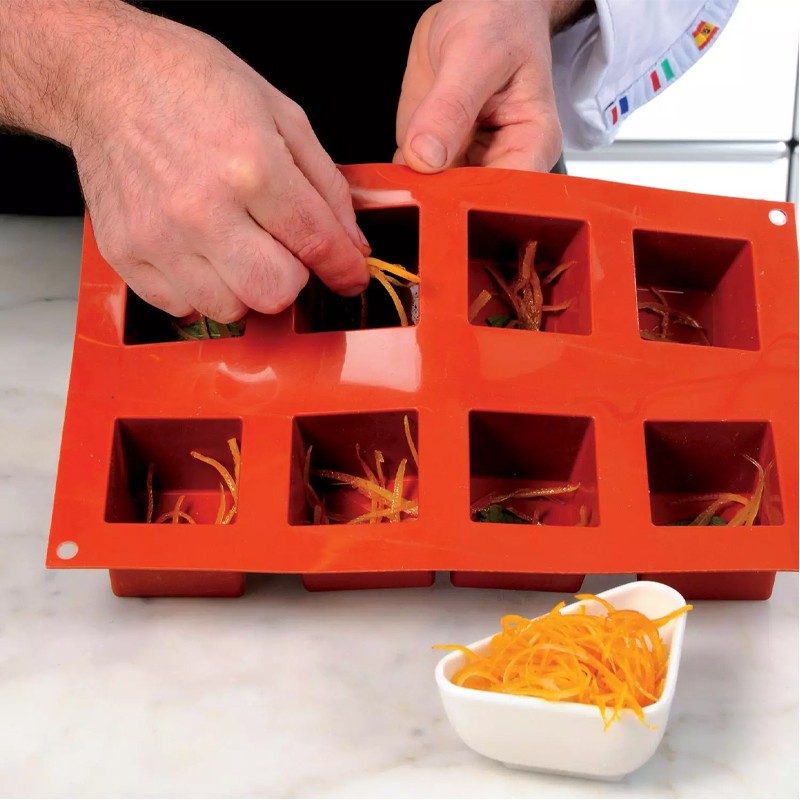 Forma silicone 8 cubi Silikomart  in Stampi in silicone per dolci