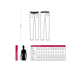Pantalone da cuoco con elastico Giblors  in Pantaloni da cuoco