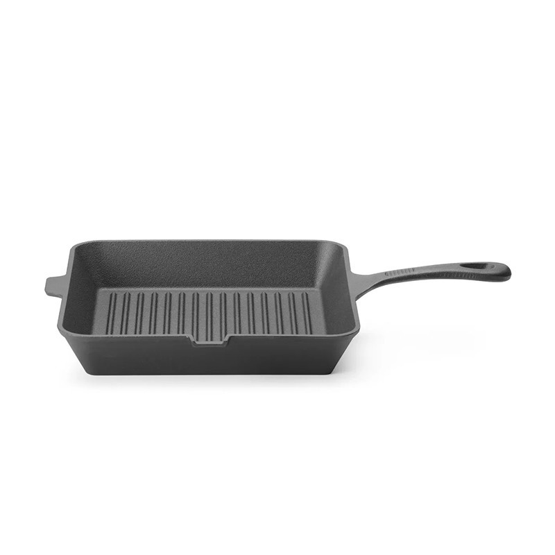 Bistecchiera in ghisa con manico per cucina professionale   in Bistecchiere