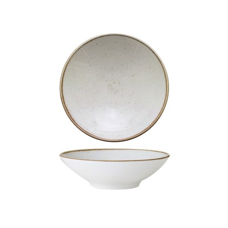 Piatto fondo Artisan beige in porcellana Ø26 cm