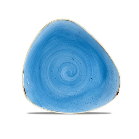 Piatto Lotus Stonecast Blue in porcellana 26,5 cm