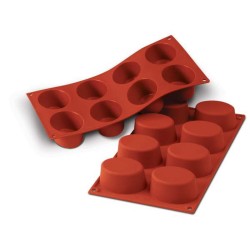 Forma silicone 8 ovali | Stampi in silicone per dolci | Rausa srl