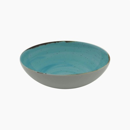 Piatto Fondo Rustico Blu Ø24 cm in Porcellana