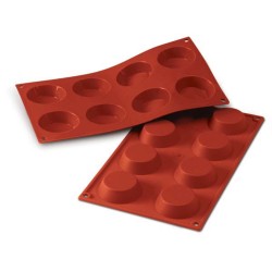 Forma silicone 8 tartellette | Stampi in silicone per dolci | Rausa srl