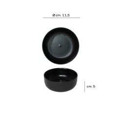 Ciotola tonda Gordion in gres effetto artigianale   in Ciotole in porcellana