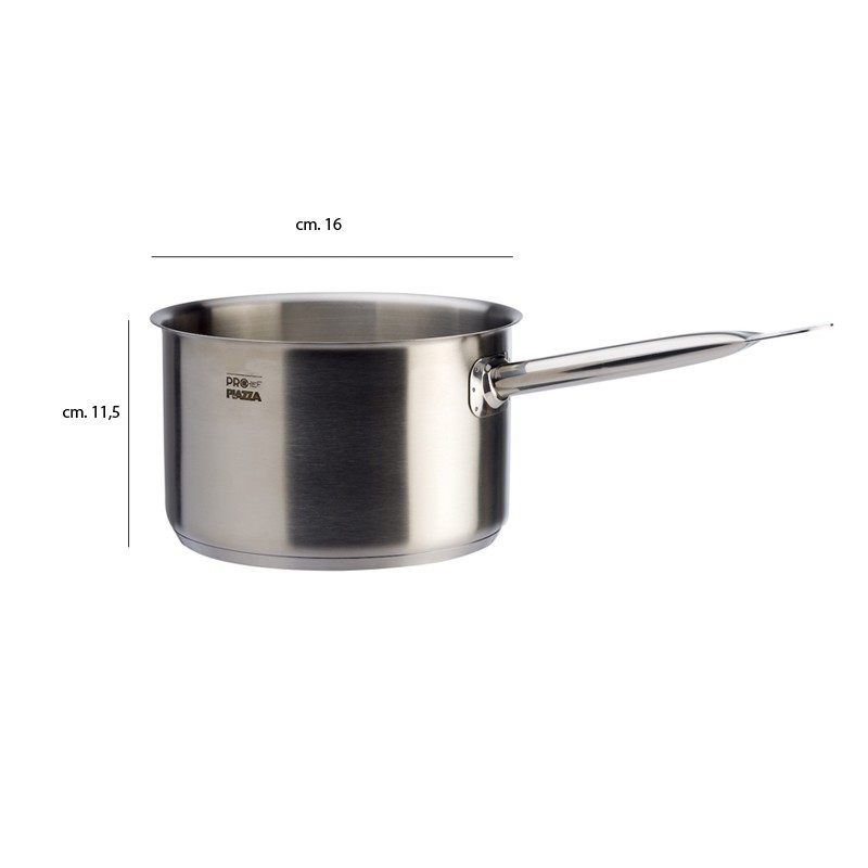 Casseruola alta in acciaio inox con un manico ProChef Piazza Effepi  in Casseruole