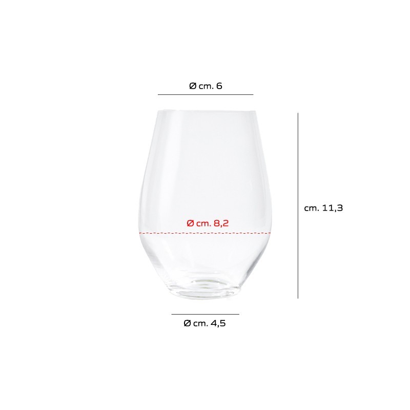 Bicchiere Ultralight Forma 42 cl in vetro cristallino   in Bicchieri acqua