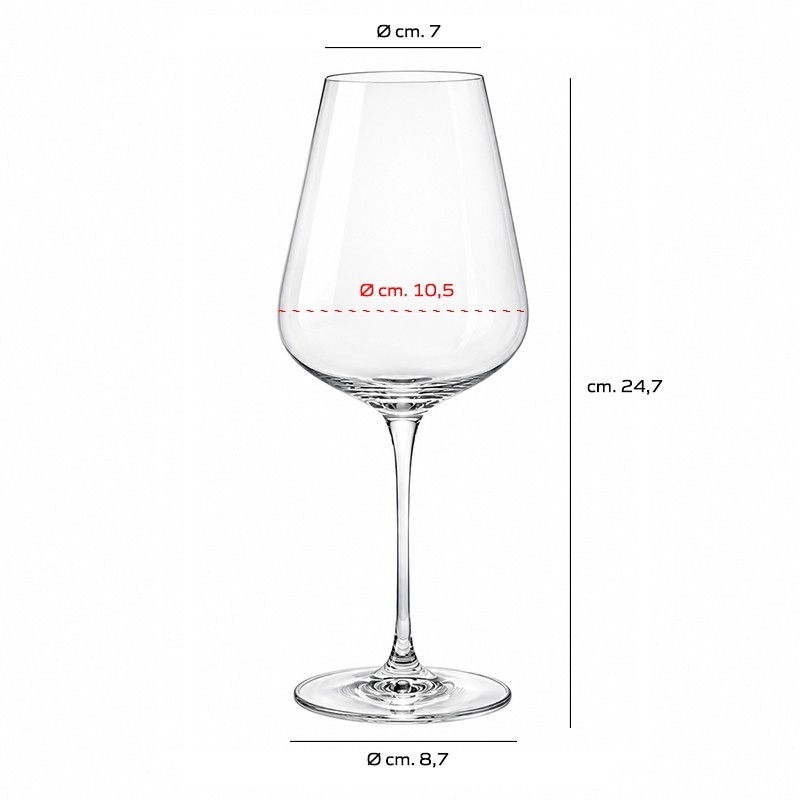 Calice Vino Bordeaux Forma 27 cl. 72   in Calici vino rosso