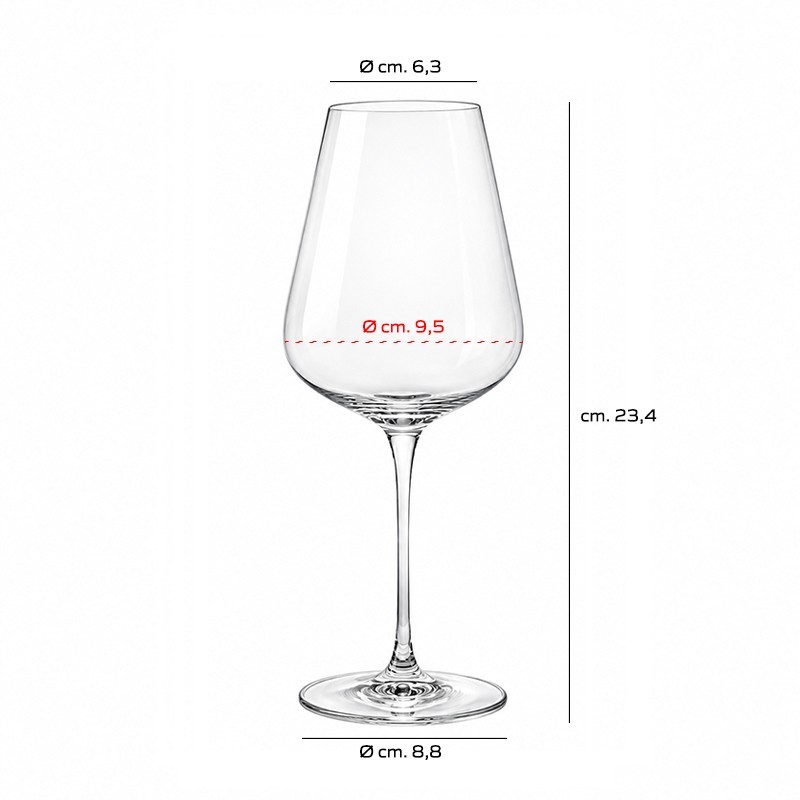 Calice Vino Forma 27 cl. 55   in Calici vino rosso