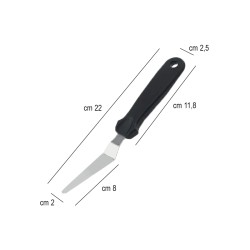 Spatola appuntita acciaio Silikomart  in Spatole da cucina