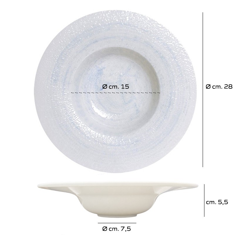 Pasta Bowl Froid in Porcellana resistente agli urti cm 28   in Piatti pasta
