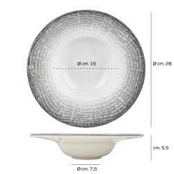 Pasta Bowl Luna in Porcellana resistente agli urti cm 28   in Piatti pasta