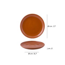 Piatto in Terracotta Smaltata per Antipasti e Dessert   in Piatti frutta e dessert