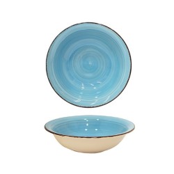 Pasta Bowl Zen Blu in Stoneware 21,5 cm