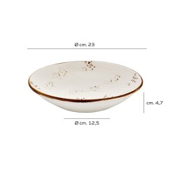 Piatto Fondo Elegance in Porcellana Professionale 23 cm   in Piatti fondi