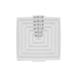 Stampo silicone quadro per inserti Silikomart  in Stampi in silicone per dolci