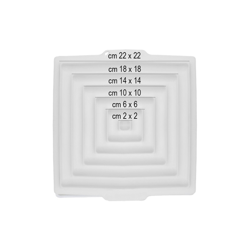 Stampo silicone quadro per inserti Silikomart  in Stampi in silicone per dolci
