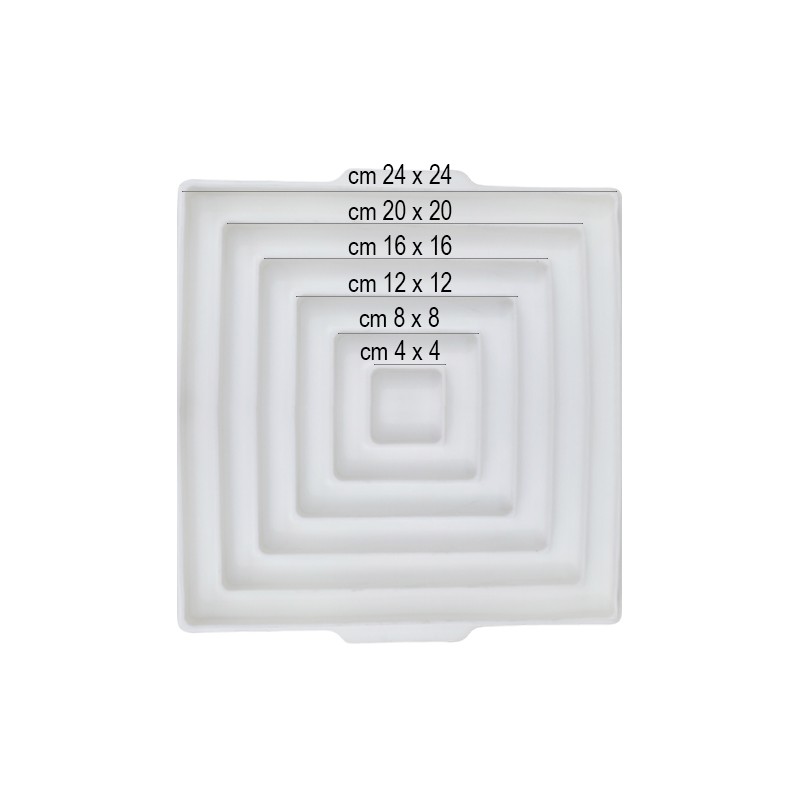Stampo silicone quadro per inserti Silikomart  in Stampi in silicone per dolci