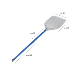 Pala pizza forata con manico smontabile Gi.Metal Gi-metal  in Pale per infornare
