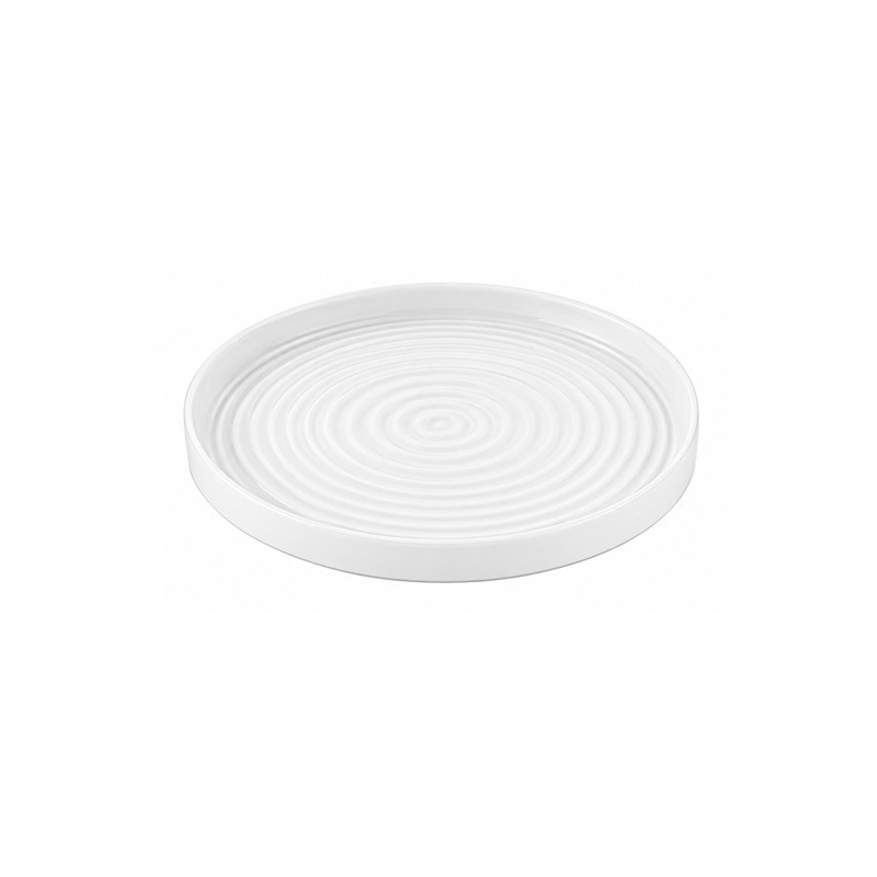 Piatto Piano Helix con Bordo Dritto in Porcellana resistente agli urti   in Piatti gourmet