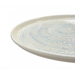 Piatto Piano con Bordo Basso Froid in Porcellana   in Piatti gourmet