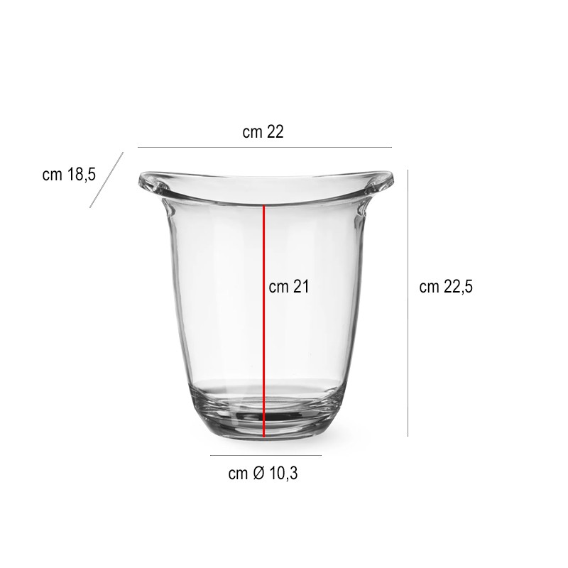Secchiello porta bottiglie trasparente Hendi  in Secchielli per ghiaccio