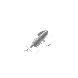Tappo versatore plastica argento The bars  in Pourer e speed bottle