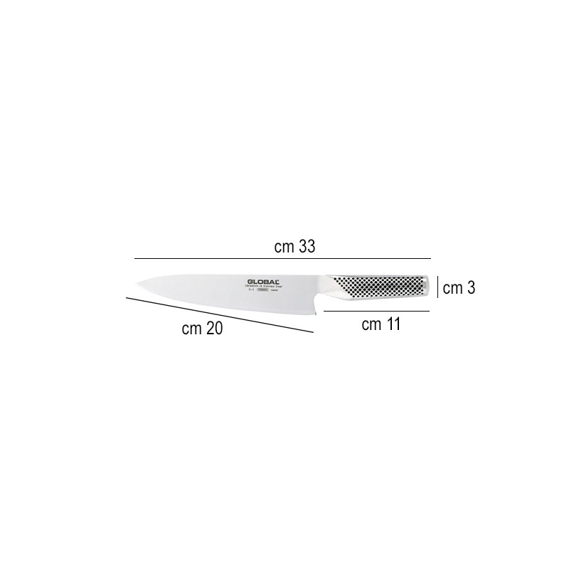 Coltello cuoco global Coltelli Global  in Coltelli giapponesi